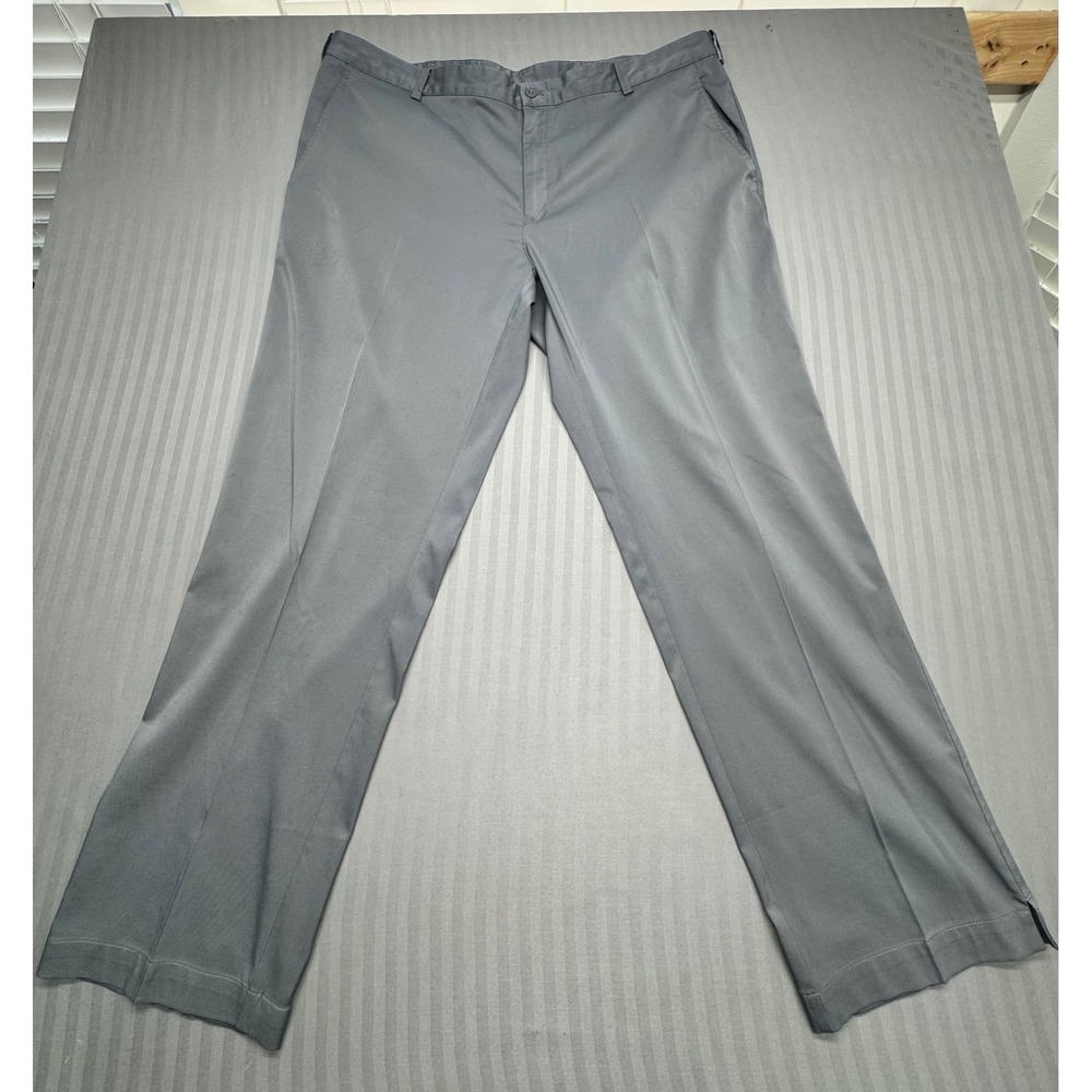 Nike Golf Dri-FIT Pants Mens 42x32 Gray Flat Front Performance Trousers